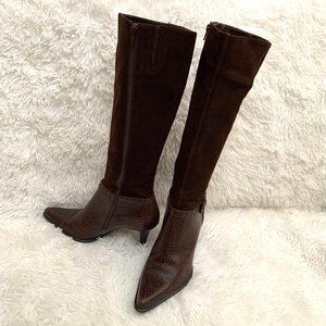Franco Sarto leather boots, Size 7.5, Like New